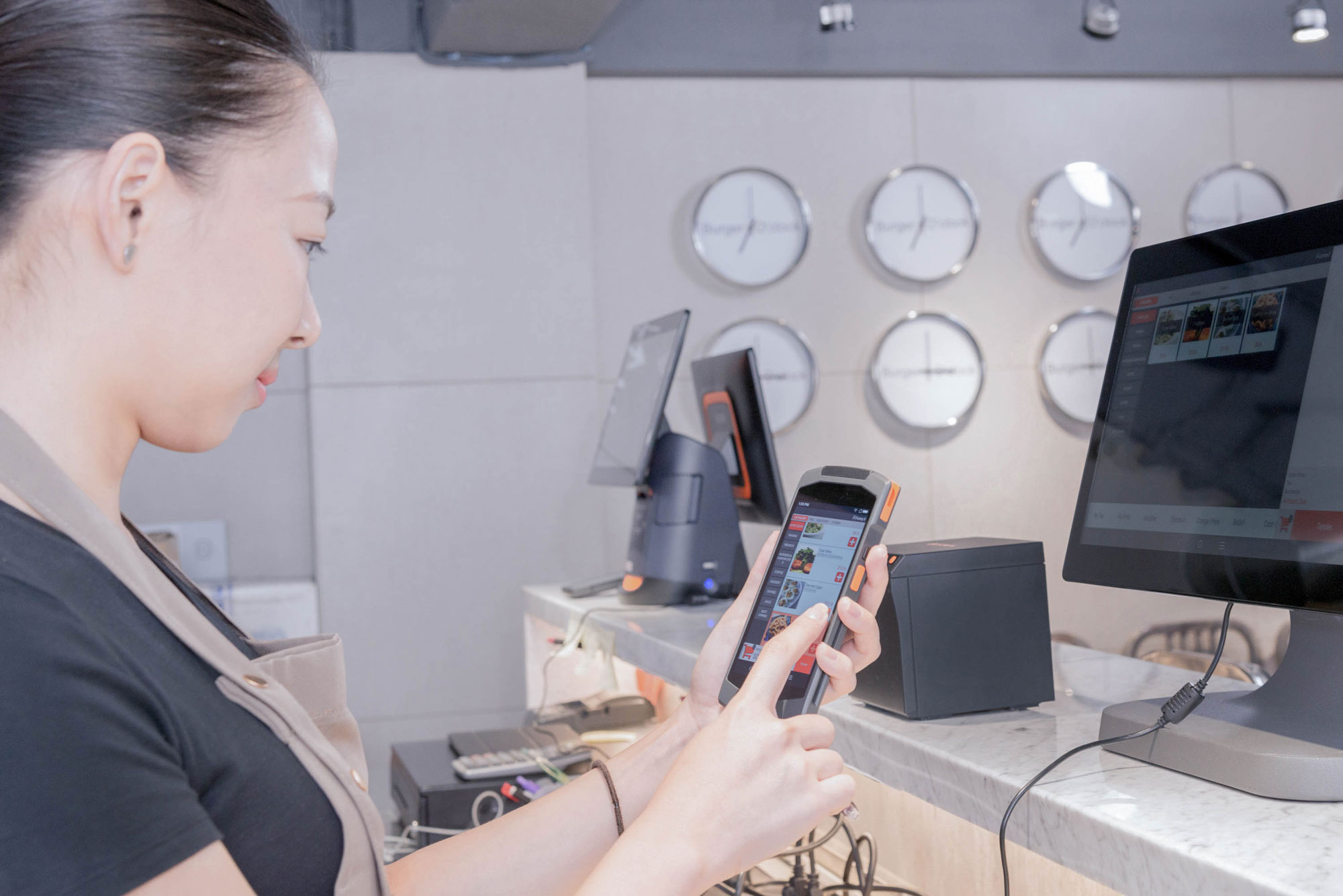 postron smart pos system for restaurant multi station pos integration